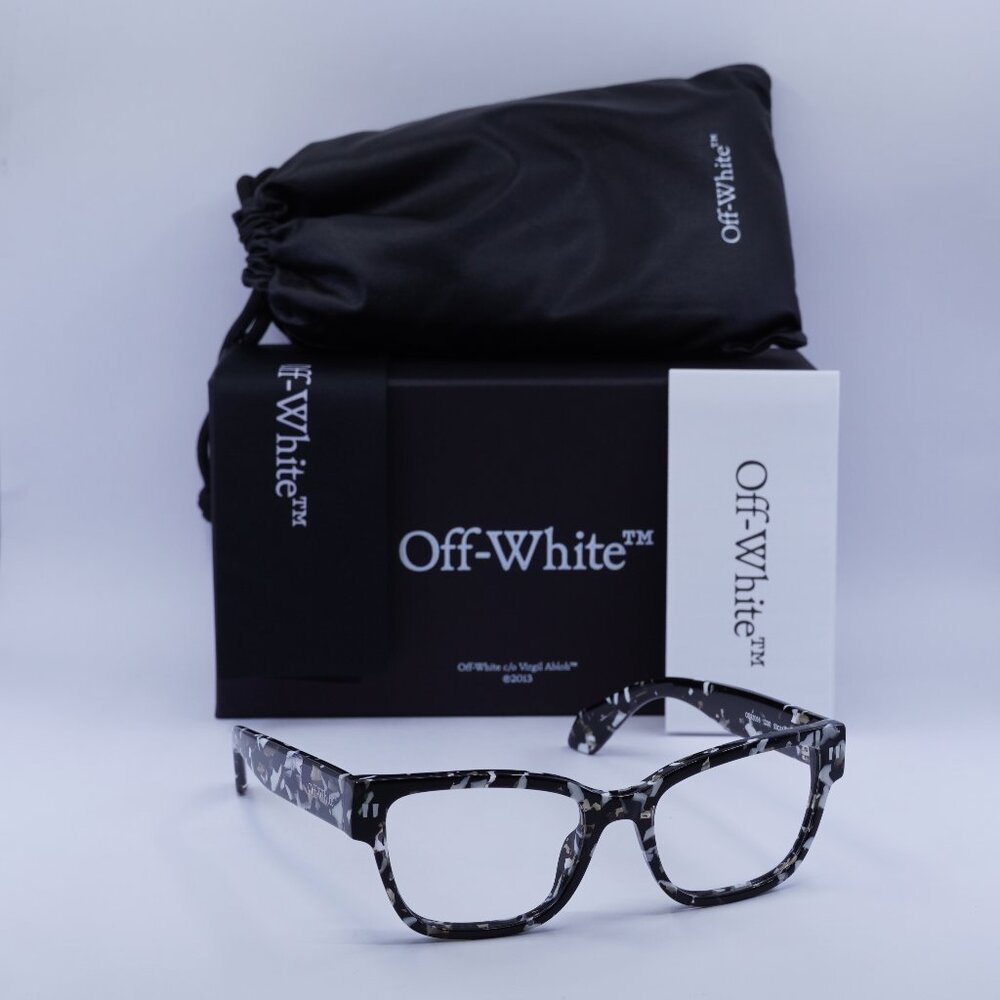 Final Price! Off-White OERJ056 STYLE 56 1200 Havana Black Eyeglasses 53mm
